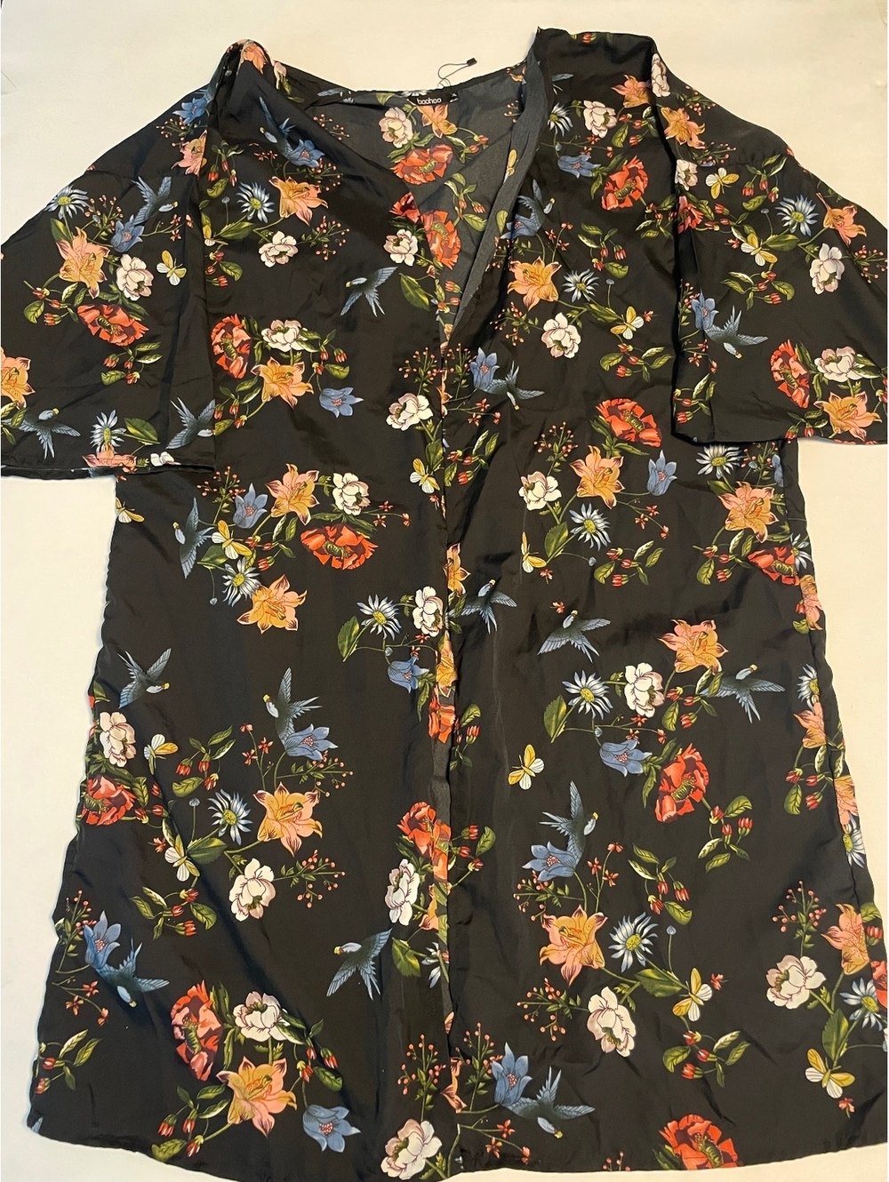 boohoo Women's Floral Print Dress XL